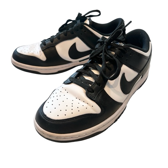 Nike Dunk Low Retro Black White “Panda” Sneakers Women’s Size 9.5 - Picture 2 of 11